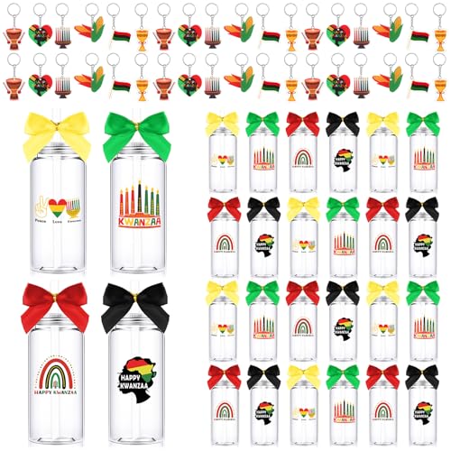 Skylety 24 Set Happy Kwanzaa Gifts Bulk Red Black Green