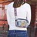 FOCO Minnesota Vikings NFL Team Stripe Clear Crossbody Bag
