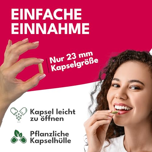Green Naturals® Montmorency Sauerkirsche Hochdosiert – 2.100 mg Extrakt 50:1 pro Tagesdosis (entspricht 105.000 mg Sauerkirsch-Frucht) – aus der ganzen Frucht – vegan, ohne Zusatzstoffe – 180 Kapseln