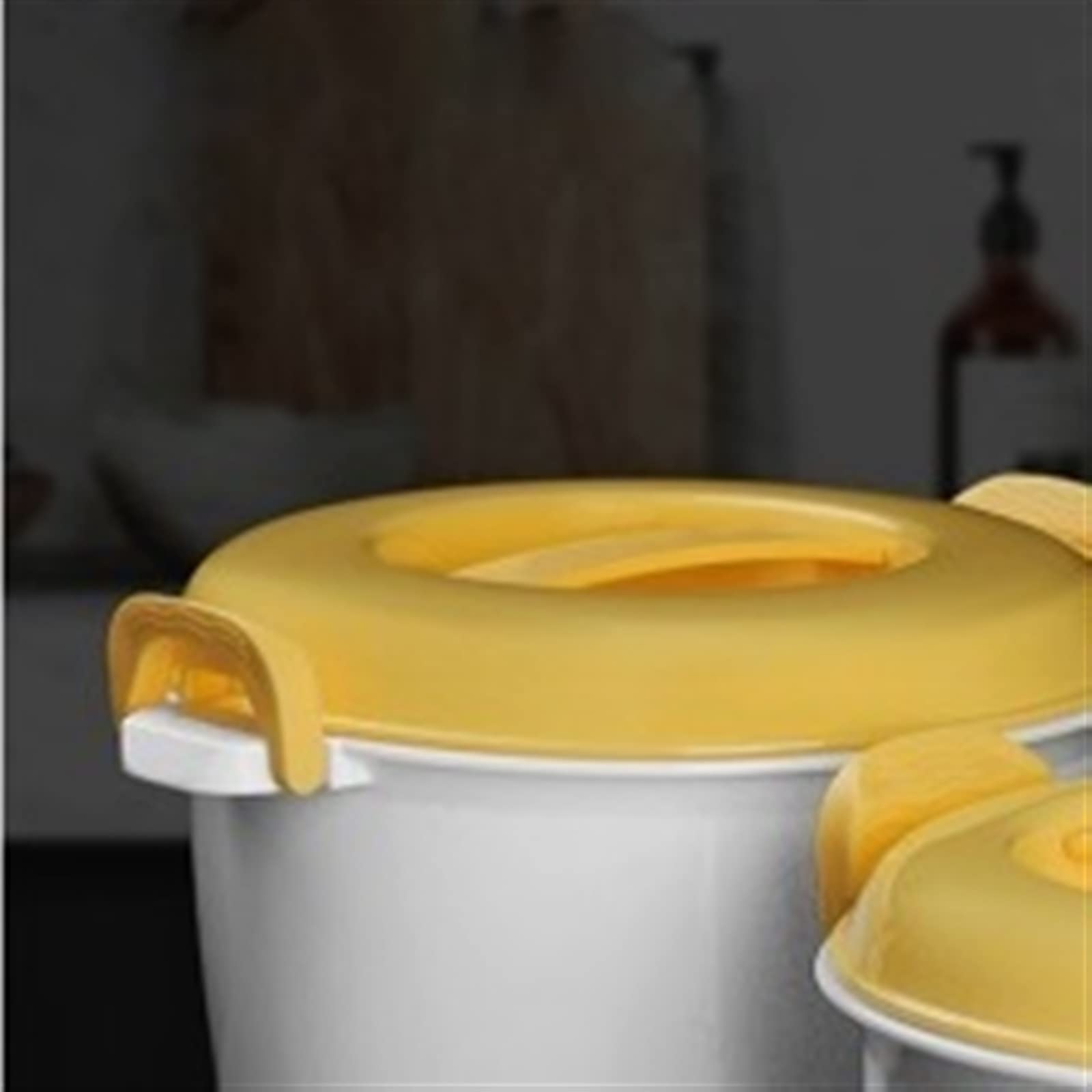Suppentopf, tragbarer Mikrowellenherd, Reiskocher, multifunktionaler Dampfgarer, isolierte Lunchbox, Dampfutensilien for Mikrowellen-Wok