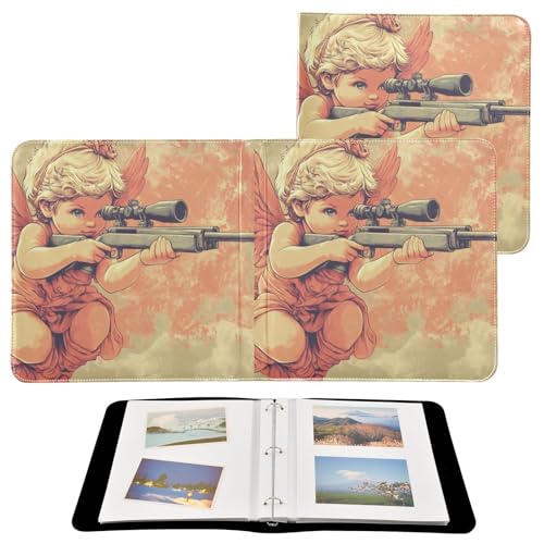 Álbum de Fotos Adhesivo DIY Scrapbook Retro Cupido Día de San Valentín Álbum 3 Anillas 40 Páginas 8x10 para Recuerdos miniatura 2