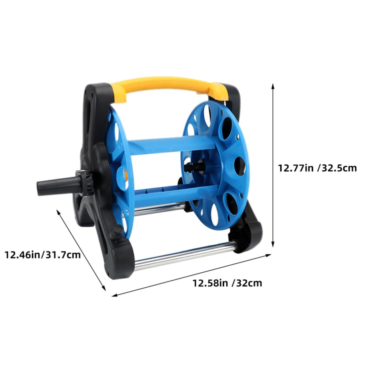 Carrello Avvolgitubo da Giardino Blu in Pp, Anti-groviglio