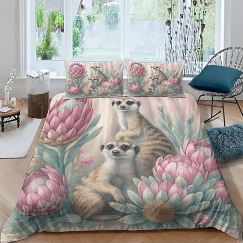 Parure de lit Méduse 200x200 cm housse de couette 3D microfibre pour lit double - 4