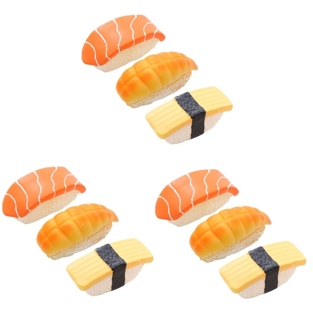 Toddmomy 9piezas Juguetes De Masticables para Forma De Sushi Juguetes Interactivos De Molar