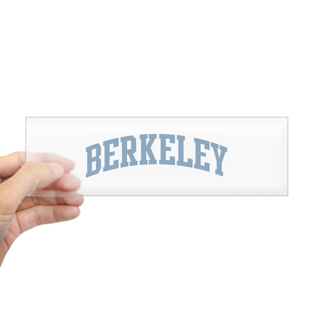 CafePress Berkeley Blue 10x3 Inch Rectangle Bumper Sticker – Durable Vinyl Car Decal For Windows, Fridge & More - View #5