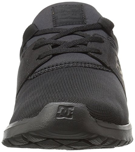 DC Men's Heathrow Skateboarding Shoe, Black, 3.5 UK