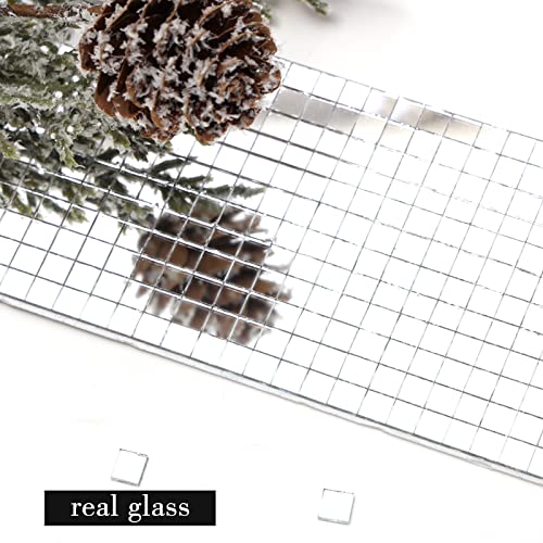 Pp Opount 2160 Pcs Self-Adhesive Mosaic Tiles, Mirror Tiles For Crafts, Small Mirror Mosaics Tiles For Indoor Decoration, Diy Disco Balls, Vases, Cups, Photo Frames (5 X 5 Mm) #TOP4