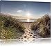 Produktbild der Weg ins Meer, Format: 80x60 auf Leinwand, XXL riesige Bilder fertig gerahmt mit Keilrahmen, Kunstdruck auf Wandbild mit Rahmen, günstiger als Gemälde oder Ölbild, kein Poster oder Plakat