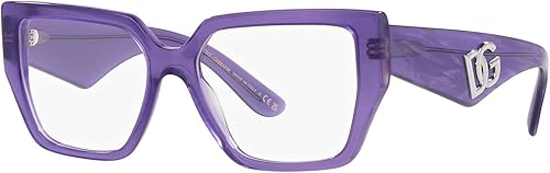 Dolce & Gabbana Marco de gafas DG 3373 Fleur Purple 5316145 mujer, Púrpura (Fleur Purple)