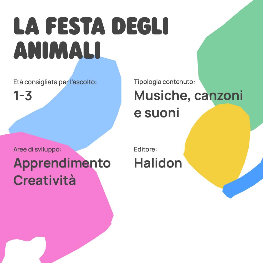 FABA Personaggio Sonoro – La festa degli animali – Storie e fiabe sonore per bambini e bambine 1-3 anni - Ascoltabile Raccontastorie, gioco educativo versione italiana