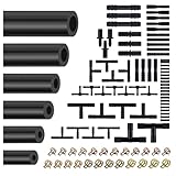 6PCS 5Ft Silicone Vacuum Hose Automotive Set,Vacuum Line Kit Includes ID 1/8