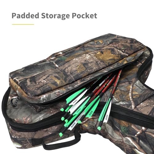 LWNAO Crossbow Case, Soft Padded Crossbow Bag with Backpack Straps for Outdoor Hunting