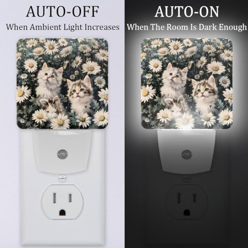 Lámpara de Noche LED con Sensor 2 Piezas 7.6x7.6 cm miniatura 2