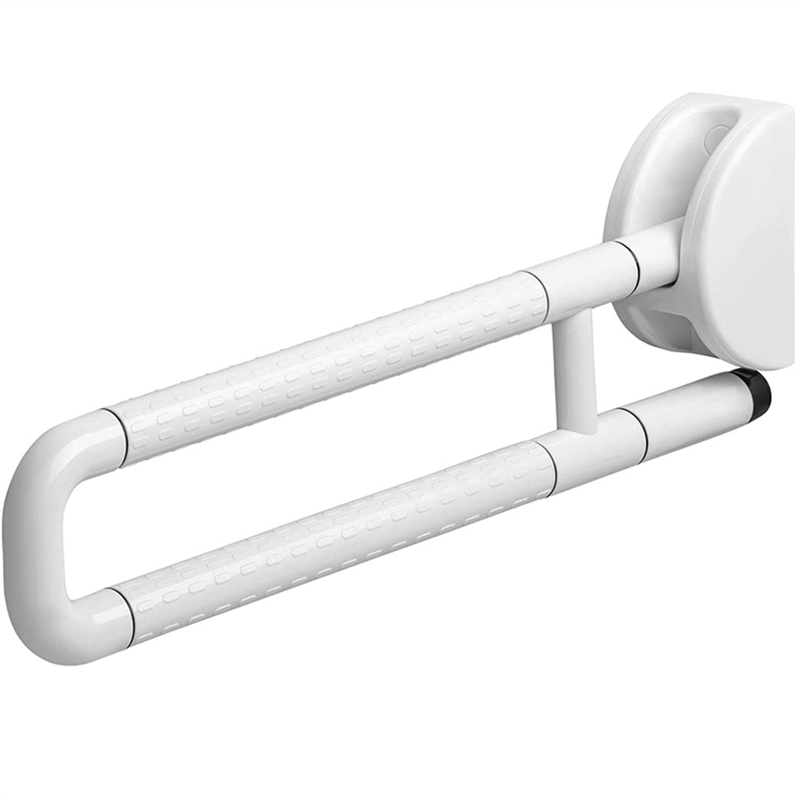 FKXSXAZ Foldable Toilet Wall Support Handle Bathtub Arm Bath Shower Grab Tub Bar Grip Handrail Seniors Disabled Anti-slip Bar(White)
