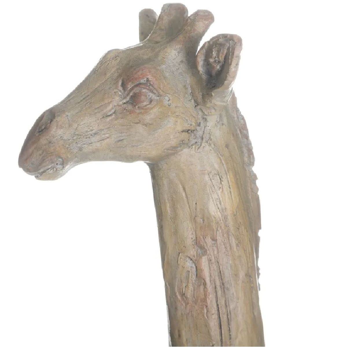 IXIA Statue Girafe Aspect Argile 50 cm