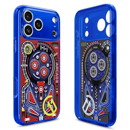 Image of Spigen Ultra Hybrid MagFit Back Cover Case for iPhone 17 Pro, c11 Collection, MagSafe Compatible, Camera Control Covered, 3D Effect with Hexa-Layer Print - PC+TPU | Arcade