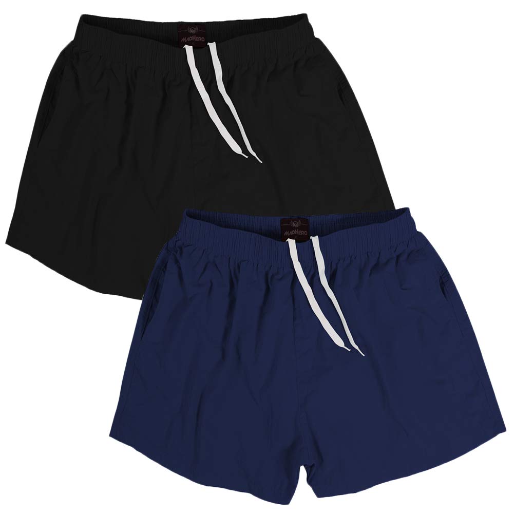 Men Swim Trunks Short with Mesh Lining Solid Bathing Suit 3"-image-47