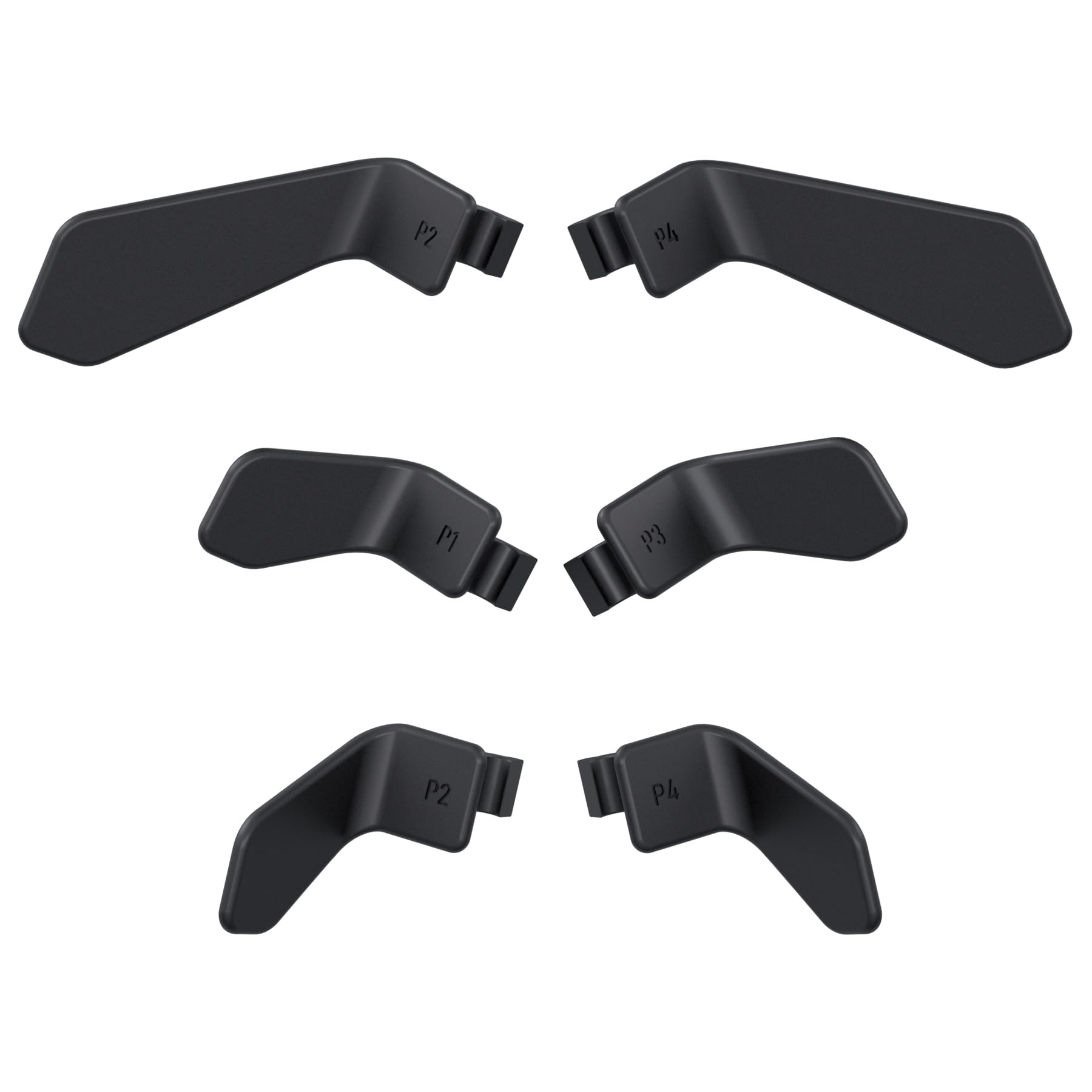 eXtremeRate Swift Paddles Metallo per Xbox Elite Series 2 Controller,6 Palette Levette Posteriori Tasti Pulsanti Intercambiabile per Xbox Elite V1/Series 2 Core Joystick-Nero