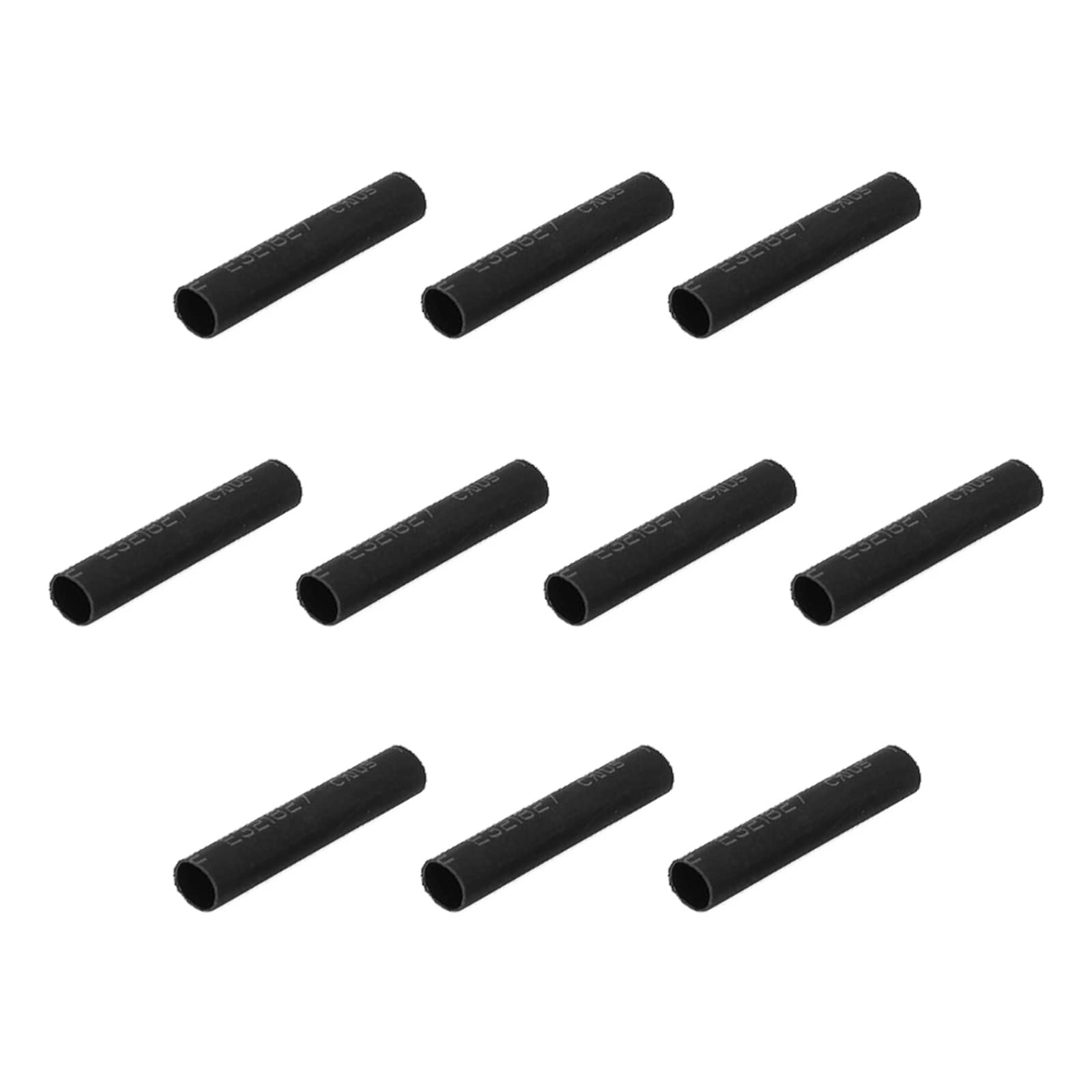 Rebower Heat Shrink Tubing 2:1 Cable Sleeving Tube Wrap, [for Electric Insulation Protection] - 4mm Dia/30mm/Black/400 Pcs