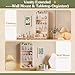 Keebofly Perfume Organizer Wall Mount & Large Cologne Display Case - Wooden Multi-Tier Trinket Shelf for Fragrances, Collectibles, Figures, Miniatures, Cosmetics and Shot Glasses, White