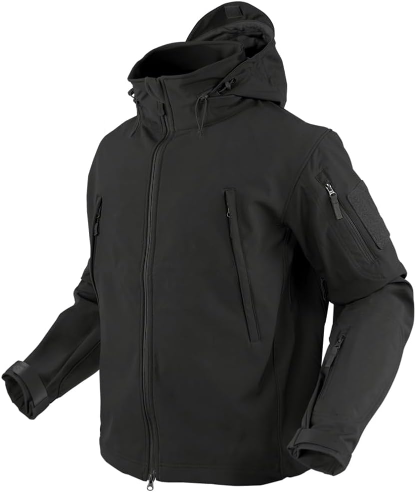 Summit Soft Shell Tactical Jacket, Color Black, Size Medium
