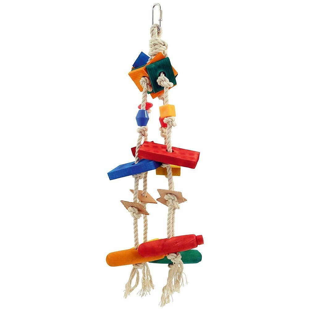 Zoo Max DUS502 Four Color Cubes Educational Toy 1.75in Bird Toy
