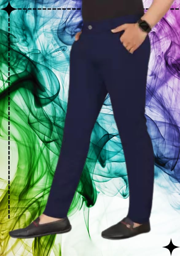 Image of Men's Slim Fit Casual Chinos Pants Stretch Cotton Trousers with Flat Front, Comfortable Everyday TS K021 Parent