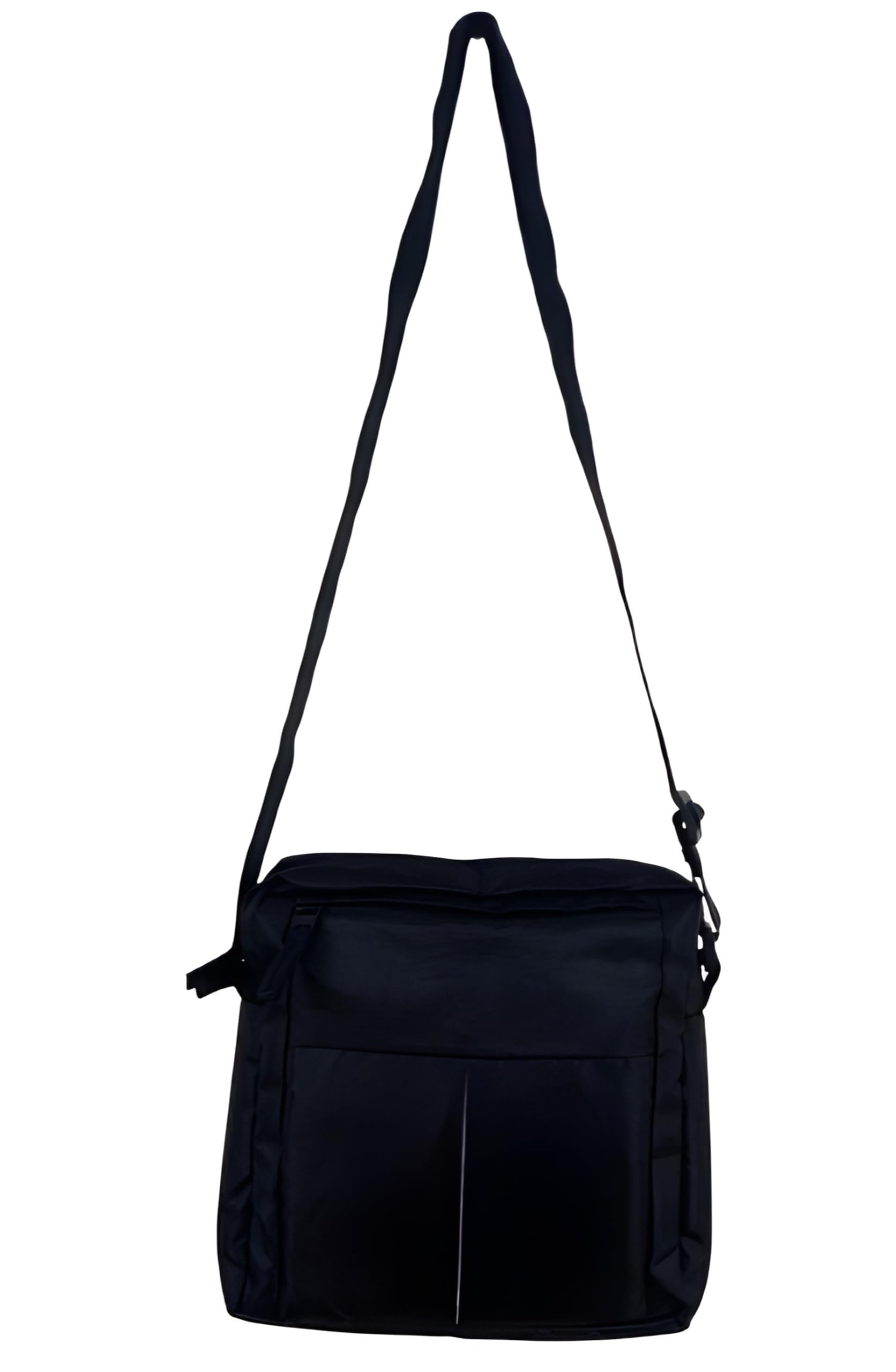 YUVI HUB Messenger Business Waterproof Crossbody Sling Bag for Men & Women | Tablet Compatible Polyester Shoulder Side Bag with Adjustable Strap & Four-Pockets for Travel, Office & Daily Use (BLACK)-picture-21