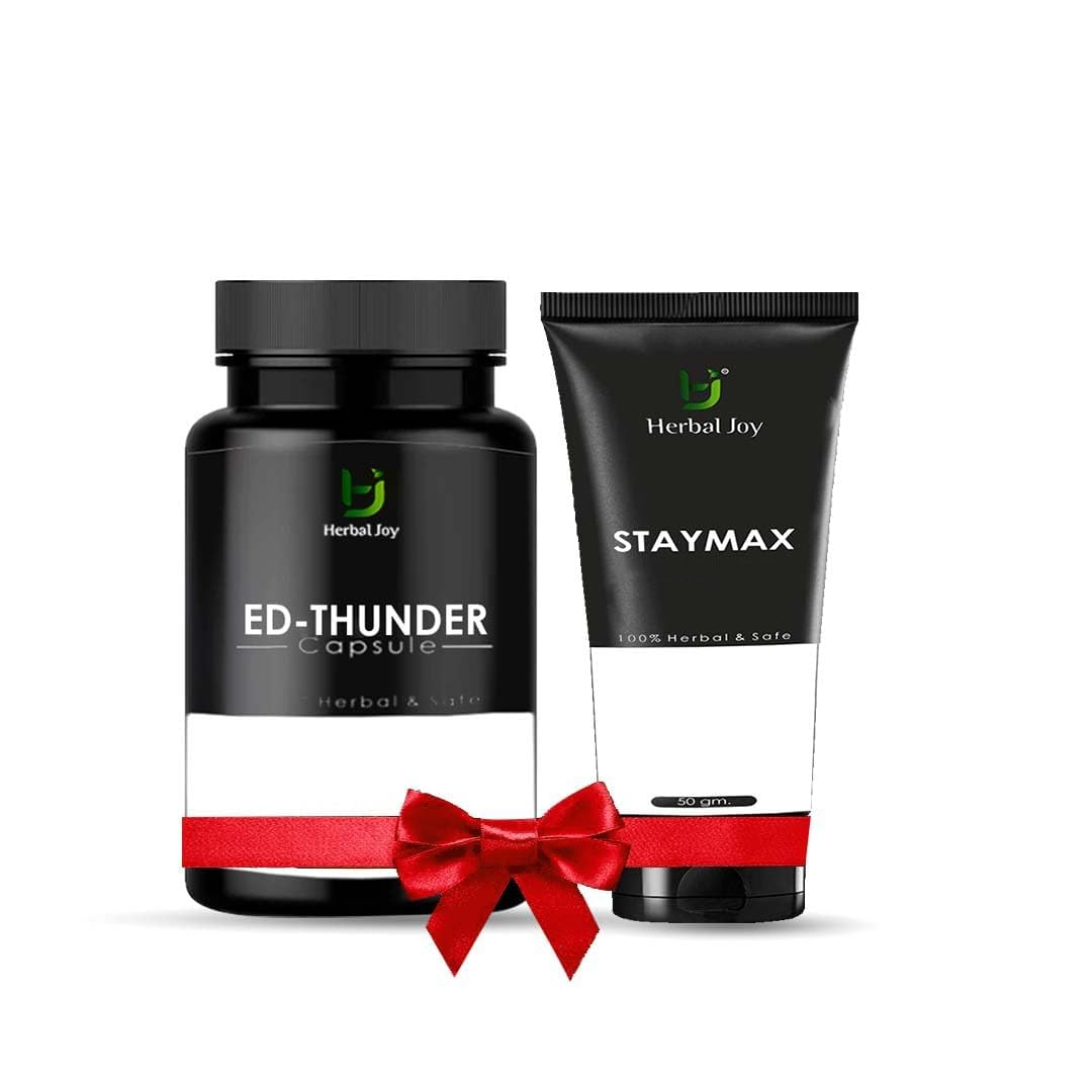 HerbalJoy Ed-Pack for Men - Capsules and Gel (Pack of 2)