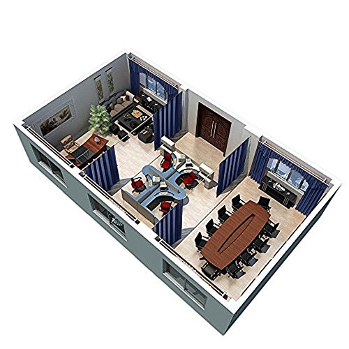 Image of RYB HOME Extra Wide Blackout Curtain Blind Wall Panel, Energy Efficiency Privacy Screen Partitions for Cabinet /Workspace /Basement /Shelves, Wide 100 inch x Long 84 inch, Navy Blue, 1 Panel