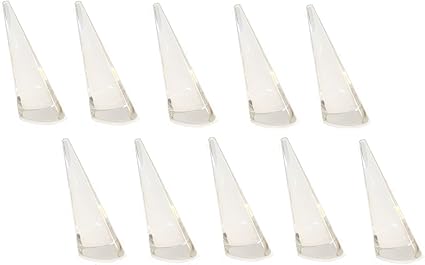 Amazon Pkpohs 指輪スタンド リングスタンド 台座 展示 販売 ディスプレイ アクリル製 空洞なし 10個セット クリア 透明 座椅子 オンライン通販