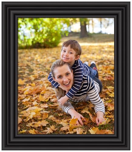 Amanti Art Picture Frame 20x24 Photo Frame, Colonial Black Wood Framing for your Wedding Photos, Family Pictures, Diploma, Certificate, Kids Art Gift for Mom or Poster Wall Decor