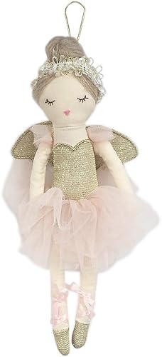 MON AMI Adorno de muñeca de peluche bailarina para árbol de Navidad bonita muñeca de ángel para decoración del hogar decoración de vacaciones