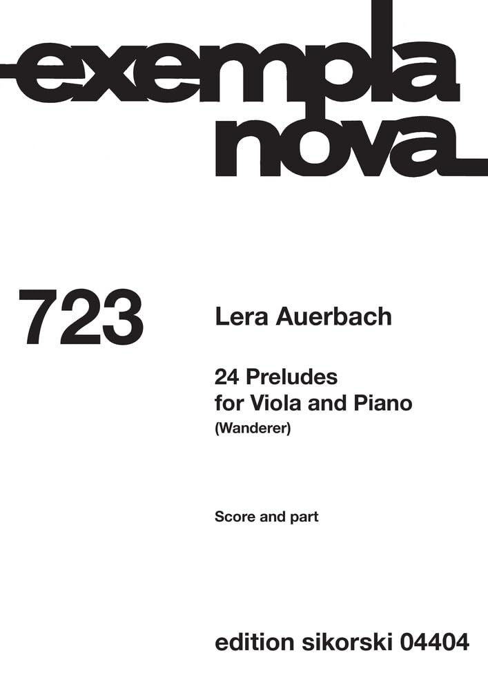 24 Preludes for Viola and Piano: (Wanderer)