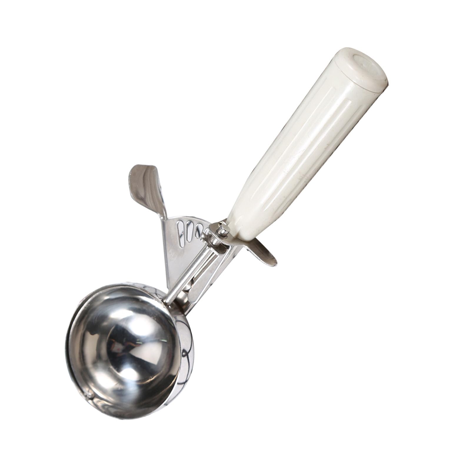 Yctze Cuchara Tipo Cuchara para Helado de Acero Inoxidable con Antideslizante para el Hogar y Tiendas de Postres, Herramienta de Cocina Duradera y Práctica, 1 Unidad (6,8 CM)
