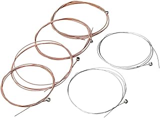 kuou 6 Pack Guitar Strings, Stainless Steel Replacement Steel Strings for Classical Acoustic Electric Guitar(1 Set)