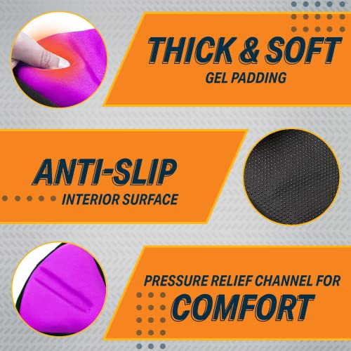 Bikeroo Large Bike Seat Cushion - Wide Gel Soft Pad Most Comfortable Exercise Bicycle Saddle Cover For Women And Men - Fits Spin And Stationary Bikes #TOP3