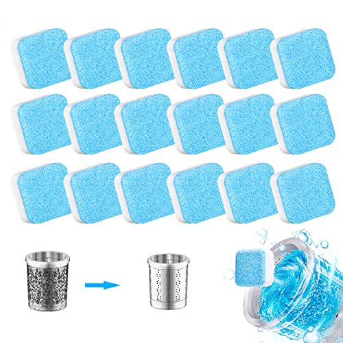 Effervescent Tablet Washer Cleaner,Solid Washing Machine Cleaner,Deep Cleaning Remover with Triple Decontamination