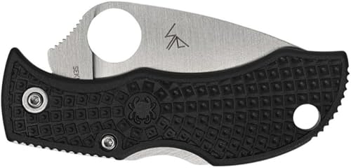 Miniatura 2 de Spyderco Cuchillos Manbug Ligero MBKLFS Negro FRN y Serrado VG-10 Navaja de Bolsillo