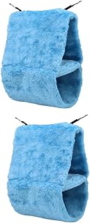 Birdhouse Nest 2pcs Hanging Woven Hanging Nest Corduroy The Bird's Nest Blue To Weave Flannel Nest Birdhouse Hanging Birdhouse Nest