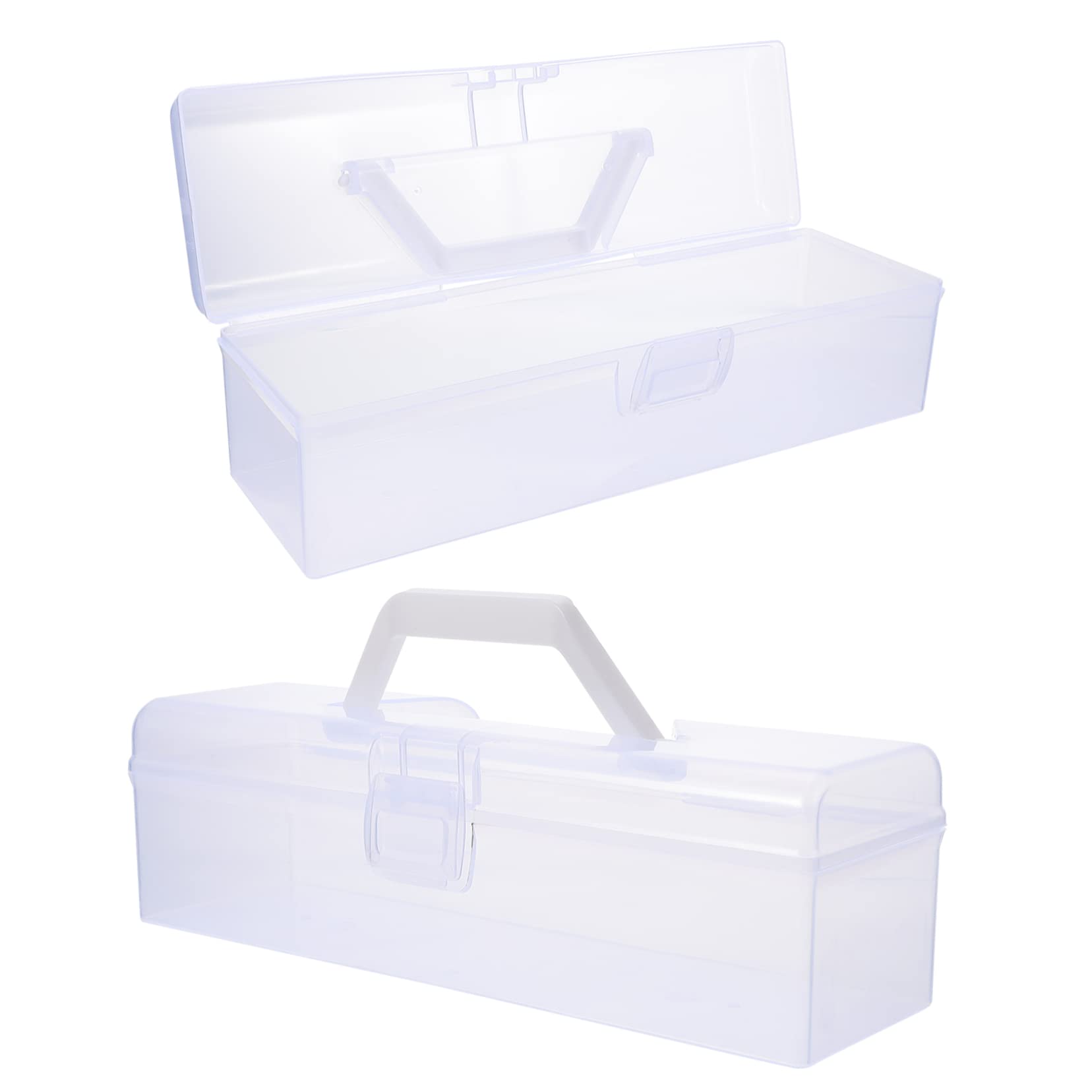 HOODANCOS Calligraphy Tool Box Storage Holder Paint Box Handle 2 Pcs Easy to Carry Storage Case for Art Tools Organized Efficient