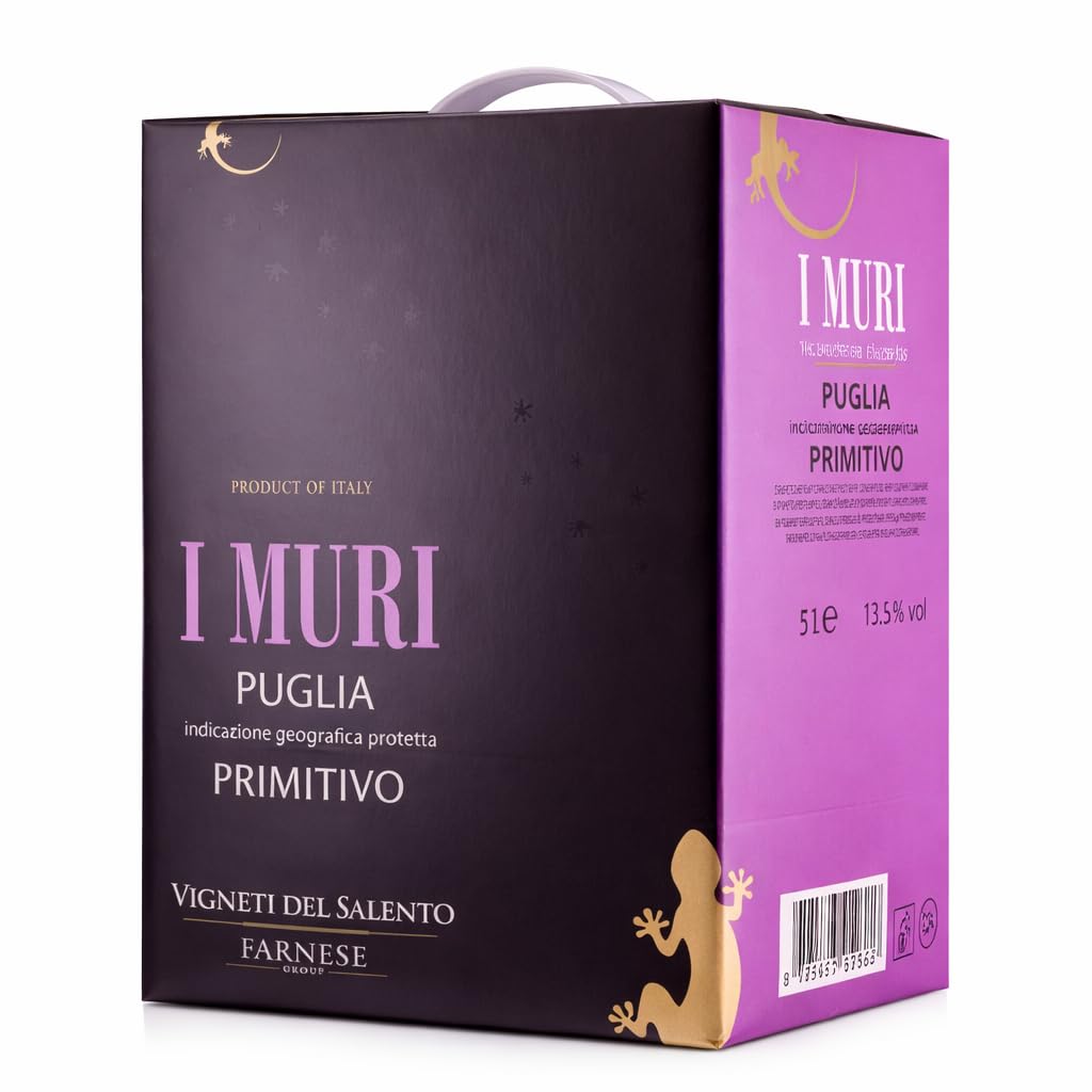 Bag in Box Primitivo Puglia I Muri IGP 5 Liter V.Salento