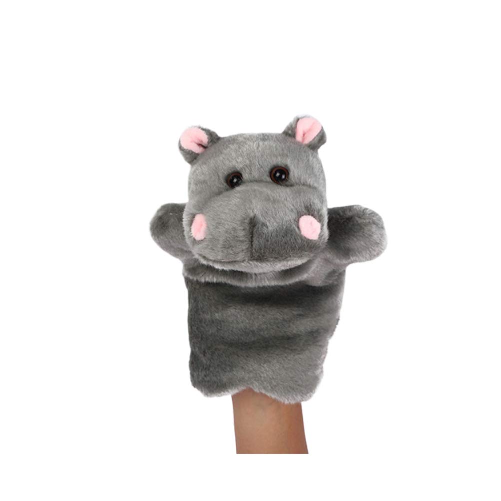 Toyvian Hand Puppet Plush Animal Puppets Animal Hippo Toys Interactive Toy for Kids Toddler Baby Story Time Animal Easter Birthday Party Favor