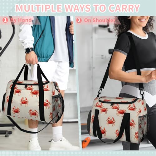Rainbow White Clouds Love Travel Duffel Bag Weekender Overnight Bags for Women Men Foldable Waterproof Tote Bag with Trolley Sleeve4