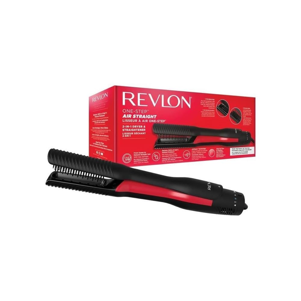 One Step Hair In Hair Dryer Straightening Brush REVLONOne-Step Air