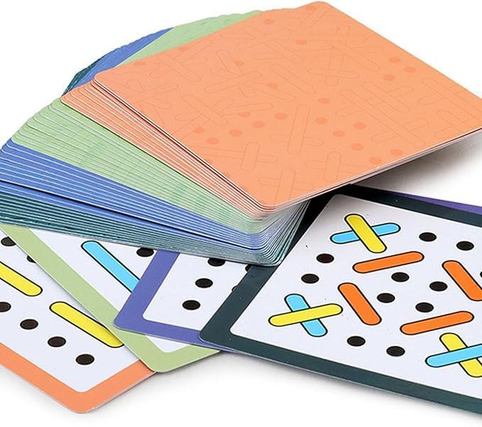 Image of Sew Fast Speed Threading Game for Kids, Lacing Board Game with Pattern Cards | Educational Toy for Hand-Eye Coordination, Motor Skills & Brain Development | Family Puzzle Challenge Game