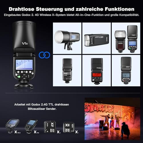 Flash cobra Godox V1S sans fil TTL pour Sony a7IV a7III a7RIII - 2