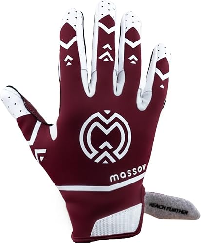 Miniatura 2 de MASSOV ALLSZN All Weather Women's Football Gloves - Receiver Gloves with Superior Grip Even When Wet - Football Gear