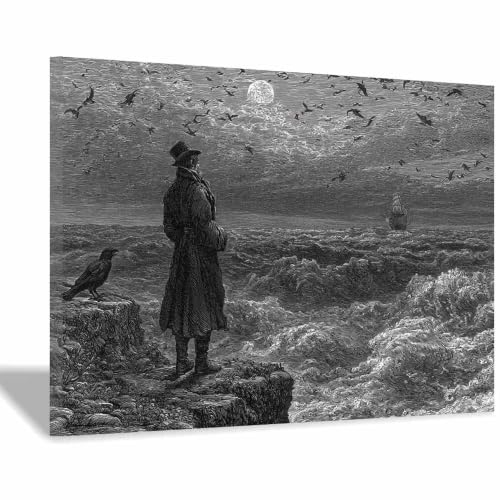 Toile photo noir et blanc XENIOU : solution decoration murale pour habiller un mur vide