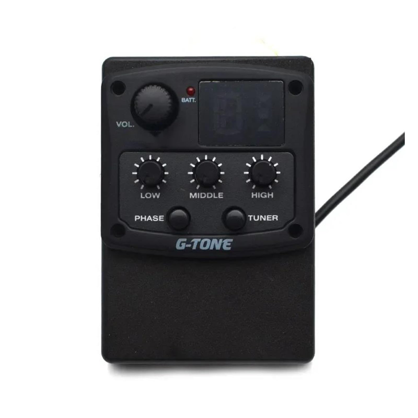 Przedwzmacniacz Do Gitary Akustycznej Serii G-Tone, 3-pasmowy Korektor EQ, Tuner LED, Czarny(2)
